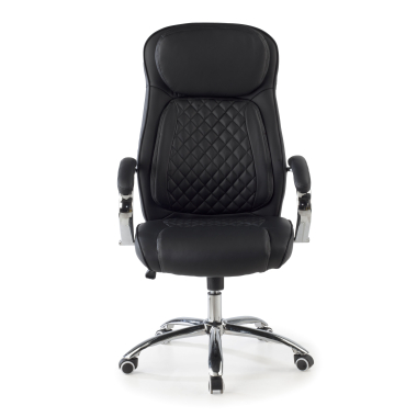fauteuil de bureau noir rodas simil cuir accoudoirs rembourres 3