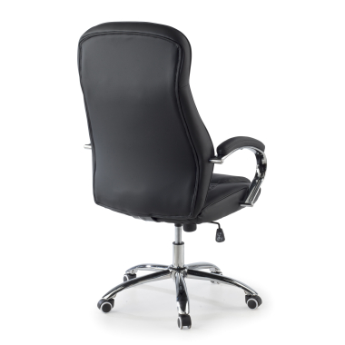 fauteuil de bureau noir rodas simil cuir accoudoirs rembourres 8