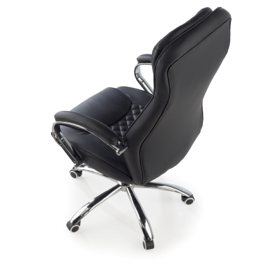 fauteuil de bureau noir rodas simil cuir accoudoirs rembourres 6