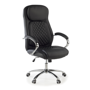 fauteuil de bureau noir rodas simil cuir accoudoirs rembourres 1