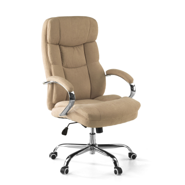 fauteuil de bureau beige harmony tissu accoudoirs rembourres 1