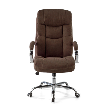 fauteuil de bureau marron harmony tissu accoudoirs rembourres 3