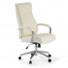 Fauteuil Bureau Counter, résistant jusqu'à 150 kg, fabriqué en acier et cuir