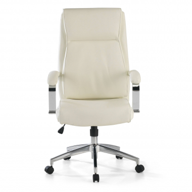 fauteuil de bureau blanc counter simil cuir accoudoirs rembourres 3
