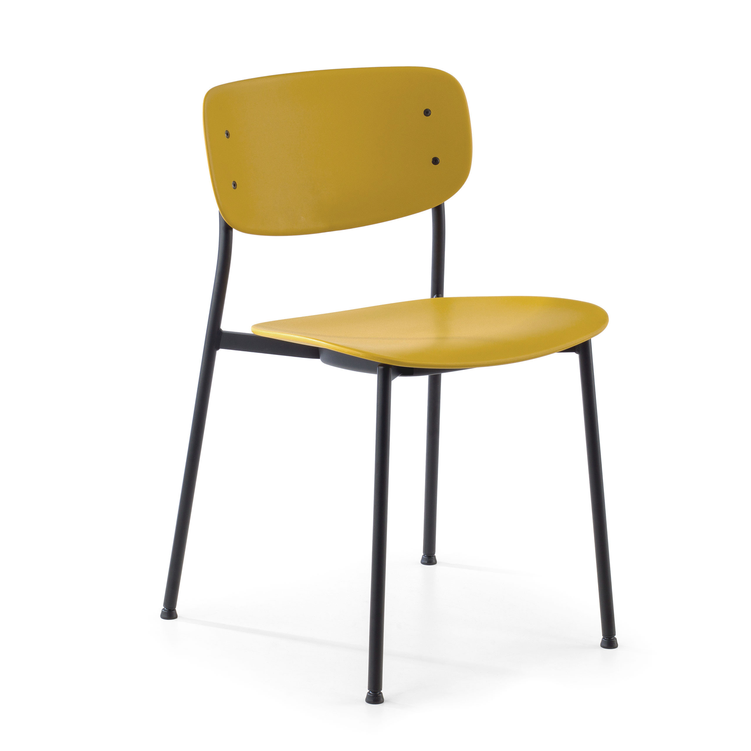 Chaise de conférence moderne style rétro Numa, en polypropylène et fer