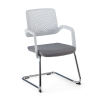 Chaise de Conférence rembourrée avec Accoudoirs Basel