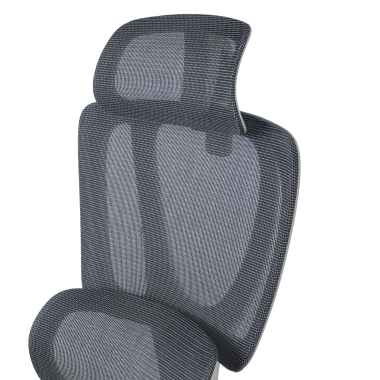 chaise ergonomique blanc gris essenza maille accoudoirs reglables 3d double soutien lombaire appui tete 13