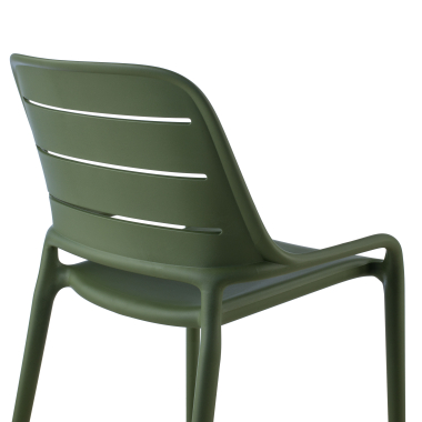 chaise de conference vert sans bras plastique sans accoudoirs 4