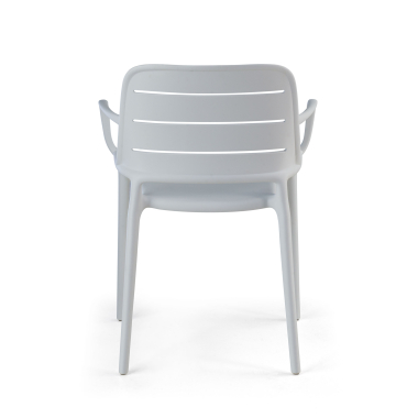 chaise de conference blanc avec des bras plastique accoudoirs fixes 9