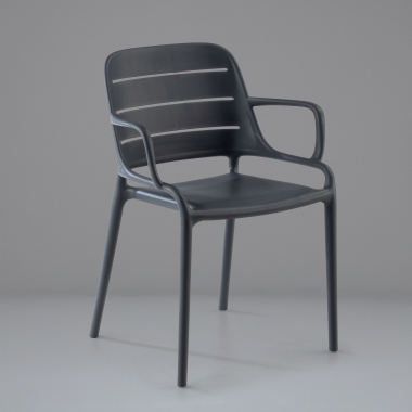 chaise de conference gris avec des bras plastique accoudoirs fixes 7