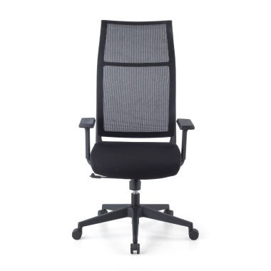 chaise ergonomique noir stay maille accoudoirs mobiles 6