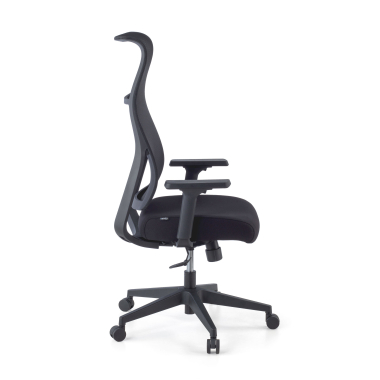 chaise ergonomique noir stay maille accoudoirs mobiles 5
