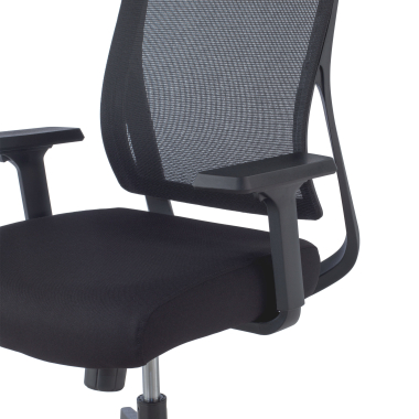chaise ergonomique noir stay maille accoudoirs mobiles 4