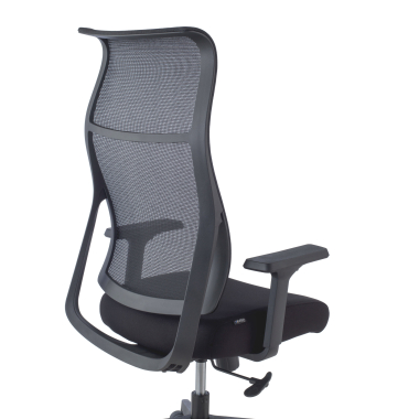 chaise ergonomique noir stay maille accoudoirs mobiles 3