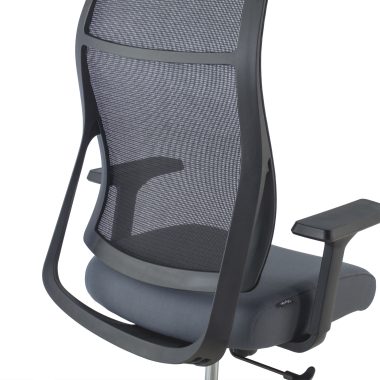 chaise ergonomique gris stay maille accoudoirs mobiles 3