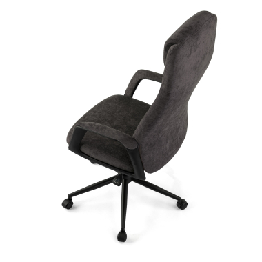 fauteuil de bureau anthracite denmark tissu accoudoirs rembourres appui tete 8
