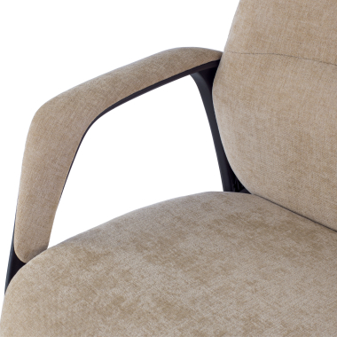 fauteuil de bureau beige denmark tissu accoudoirs rembourres appui tete 6