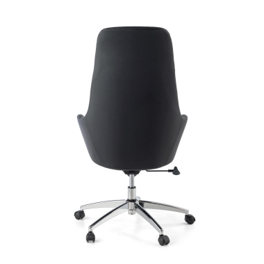 fauteuil de bureau noir luxus simil cuir accoudoirs rembourres 8