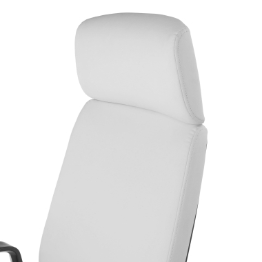 fauteuil de bureau blanc saranto simil cuir accoudoirs fixes 8