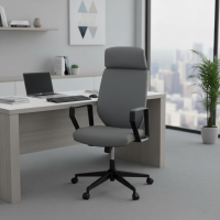 Fauteuil de bureau Saranto, dossier haut, revêtement similicuir