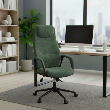 fauteuil de bureau vert denmark tissu accoudoirs rembourres appui tete 2