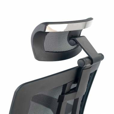 Chaise de bureau japonaise Hiro, ergonomique, en mousse injectée, avec appui-tête
