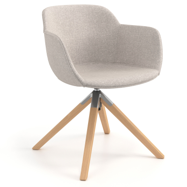chaise de conference beige chaise pivotante tissu accoudoirs rembourres 1