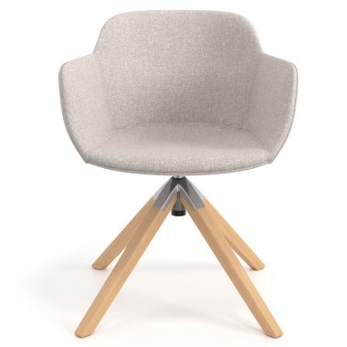 chaise de conference beige chaise pivotante tissu accoudoirs rembourres 4