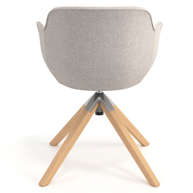 chaise de conference beige chaise pivotante tissu accoudoirs rembourres 6