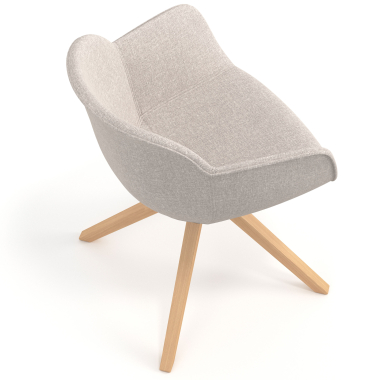 chaise de conference beige chaise pivotante tissu accoudoirs rembourres 7
