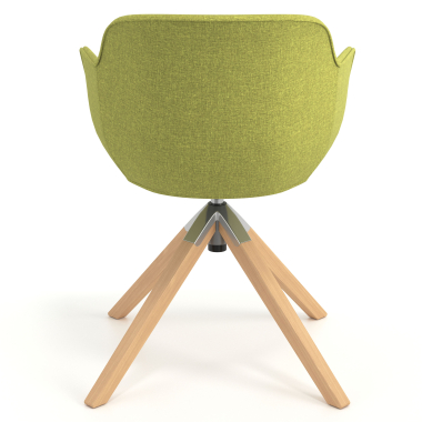 chaise de conference vert chaise pivotante tissu accoudoirs rembourres 6
