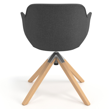 chaise de conference anthracite chaise pivotante tissu accoudoirs rembourres 6