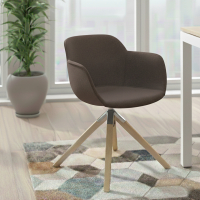 Chaise de Réunion Laure, Pieds en bois, Grande qualité, Rembourrée