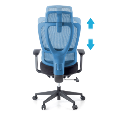chaise ergonomique noir essenza maille accoudoirs reglables 3d double soutien lombaire appui tete 4