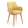 Chaise Scandinave Nora, Pieds en bois, Certifiée
