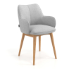 Chaise Scandinave Nora, Pieds en bois, Certifiée