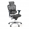 Chaise Ergonomique Ergohuman, modèle premium, aluminium, maille