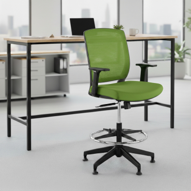 tabouret ergonomique vert tabouret maille accoudoirs reglables 1d 2