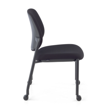 chaise de conference noir sans bras tissu sans accoudoirs 4