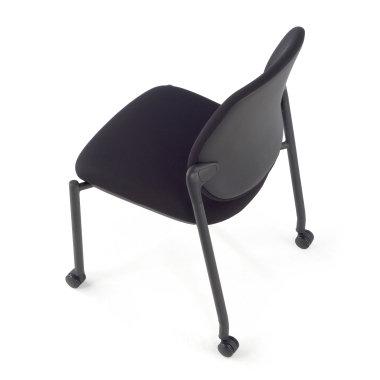 chaise de conference noir sans bras tissu sans accoudoirs 8