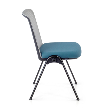 chaise de conference bleu dora maille sans accoudoirs 7