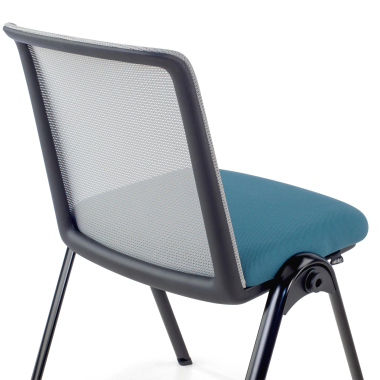 chaise de conference bleu dora maille sans accoudoirs 12