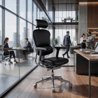Chaise Ergonomique Ergohuman Elite, cuir naturel