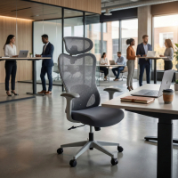 Chaise de Bureau Vital, appui-tête, support lombaire