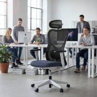 Chaise de Bureau Fusion White, support lombaire