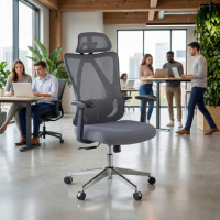 Chaise de Bureau Respirante Matrix, Accoudoirs Réglables et Support Lombaire