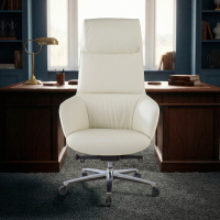 Fauteuil de Bureau Direction Mozart, haut de gamme, cuir véritable