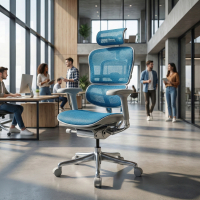 Chaise de direction ergonomique Ergohuman Elite, Structure blanche