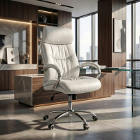 Fauteuil de direction Everest, accoudoirs chromés