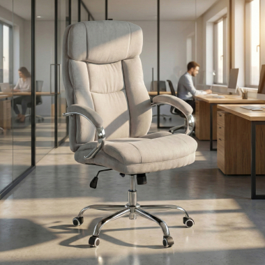 fauteuil de bureau gris harmony tissu accoudoirs rembourres 2